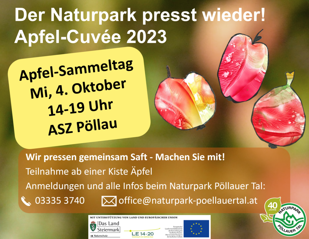 Naturpark Apfel-Cuvée - Der Naturpark presst wieder!
