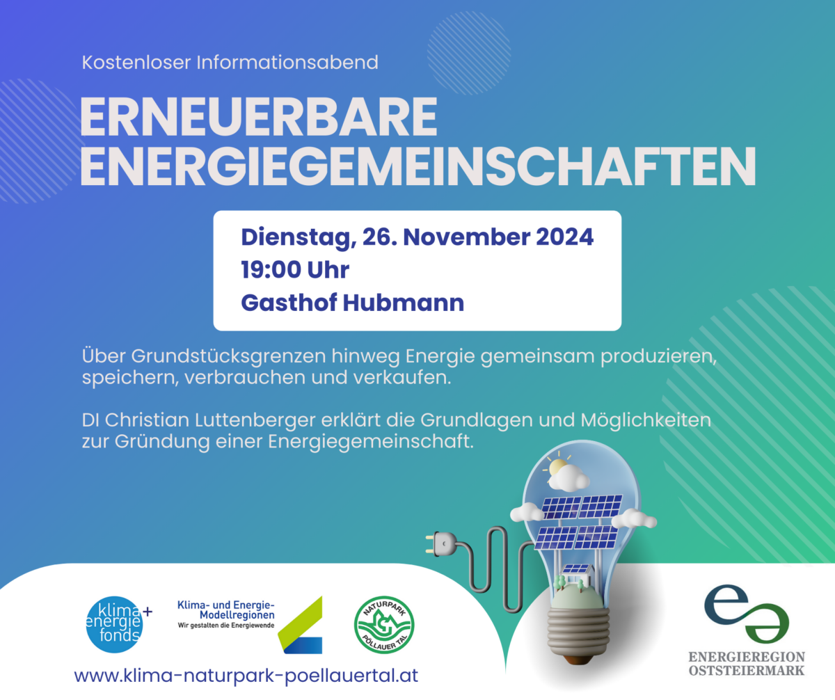 Informationsabend “Erneuerbare Energiegemeinschaften”